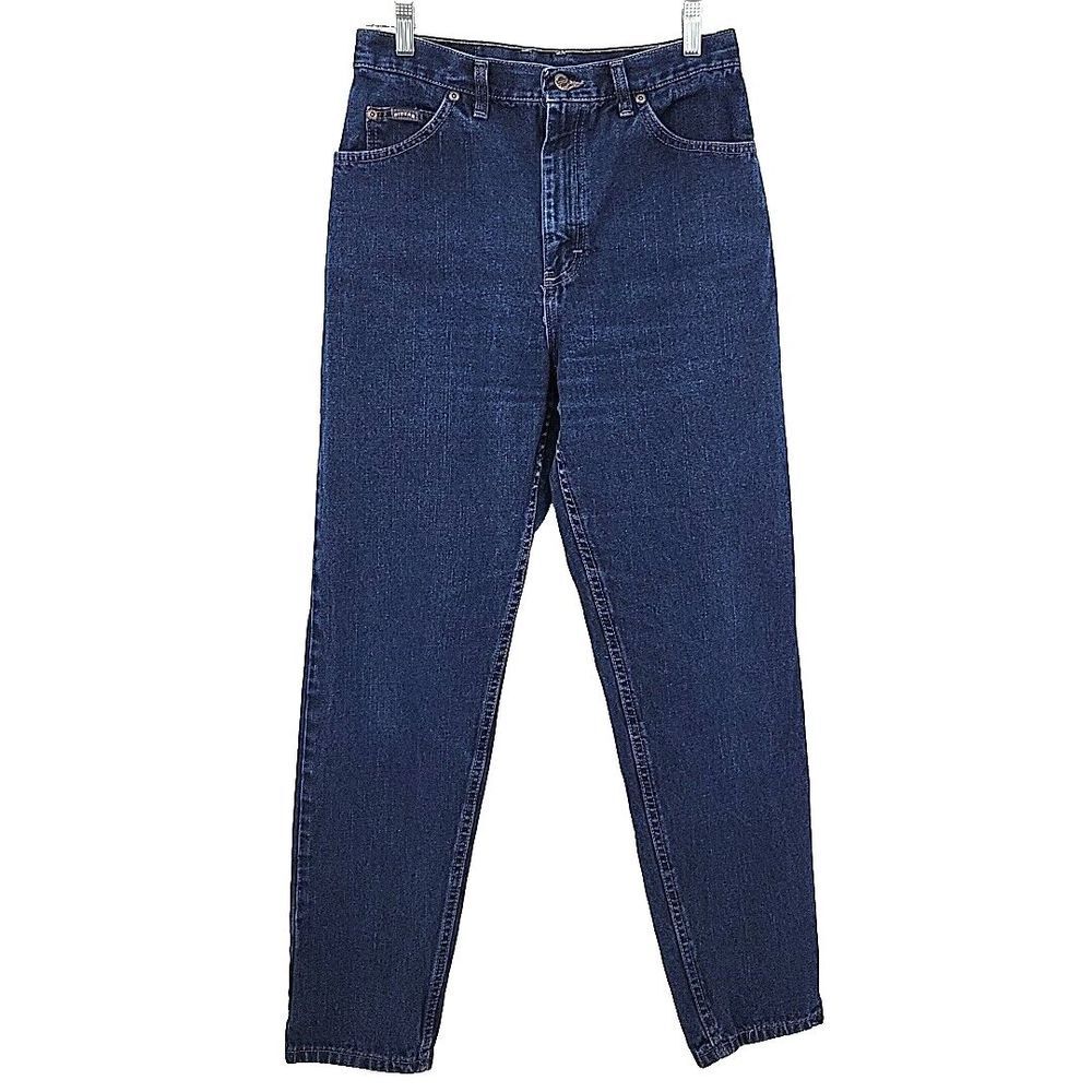 Riders Womens Jeans Size 12M Tapered Leg Mom Jeans Dark Wash 29x30 Vintage
